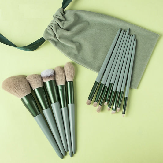 13-piece makeup brush set from Sijiqing, featuring ultra-soft, quick-drying blush and eyeshadow brushes – a beauty tool set.