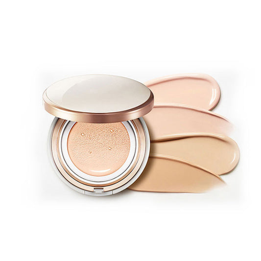 Foundation with cushion effect, BB cream – provides coverage, moisturizes the skin, lasts for a long time without smudging, controls oil production, and serves as an oil-absorbing base