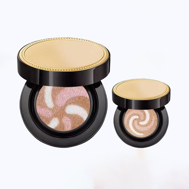 Replacement three-color air cushion foundation: provides coverage without powder caking, and offers long-lasting, smooth wear