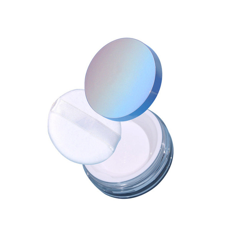 Set-in powder that is water- and sweat-resistant, provides long-lasting oil control, creates a lightweight, blurred finish, and maintains its effect throughout the day
