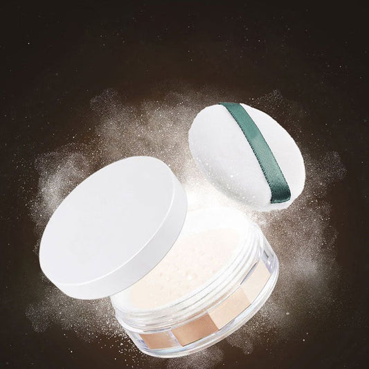 Set-in makeup: Airborne powder, loose powder, compact powder – lightweight, comfortable to wear, long-lasting, and oil-controling