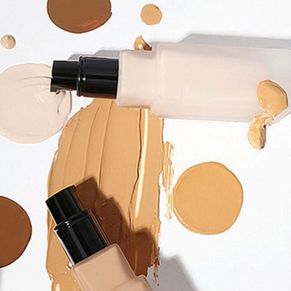 Long-lasting foundation with skin-nourishing and concealing properties