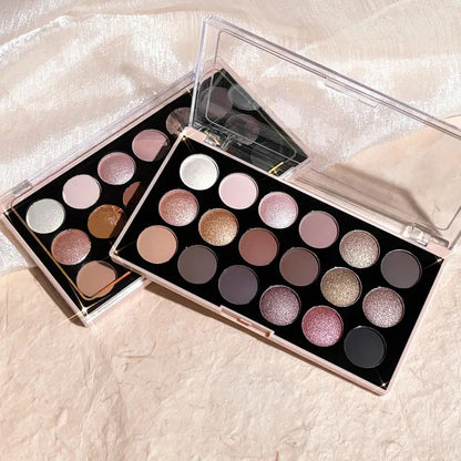 18-color Waterproof Long-Wearing Matt Eyeshadow Palette
