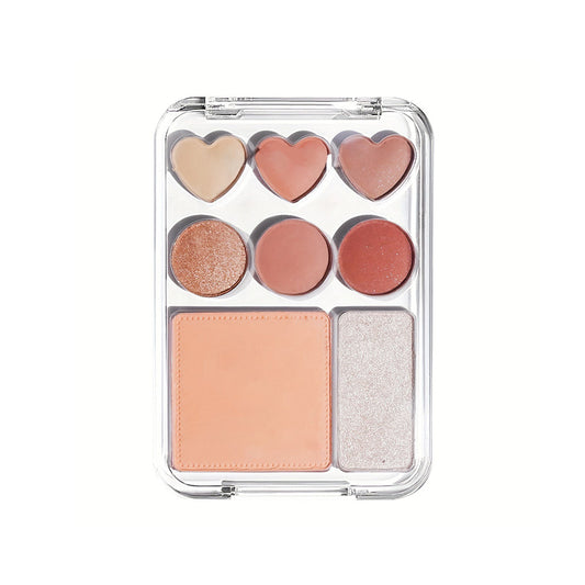 An eyeshadow palette with multiple uses, featuring a wide range of waterproof, matte eyeshadows