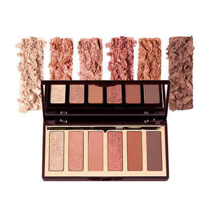 Earthy Tone Matt Fine Glitter Highlighting Six-Color Eyeshadow Palette