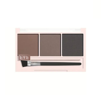 3-color Brush Waterproof Matt Nude Eyeshadow Palette