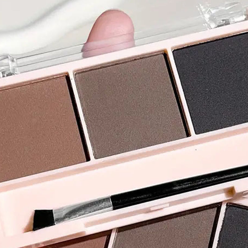 3-color Brush Waterproof Matt Nude Eyeshadow Palette