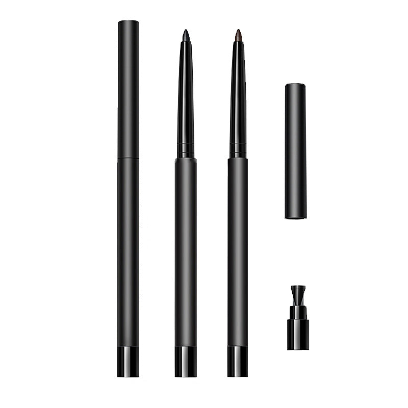 Solid-color waterproof ultra-fine eyeliner gel pen with custom label