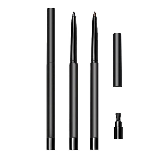 Solid-color waterproof ultra-fine eyeliner gel pen with custom label