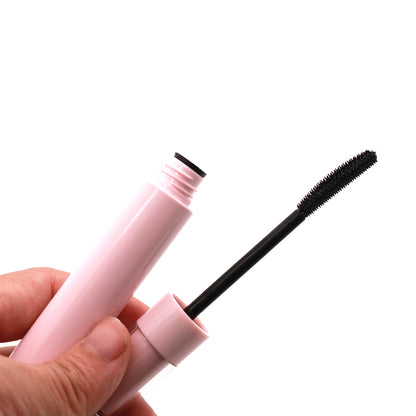 Neutral, waterproof, smudge-resistant, thick, curled mascara