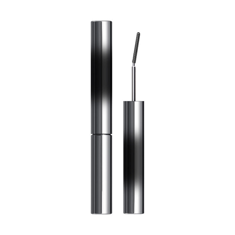 Small steel tube mascara base for waterproof, long, curled lashes