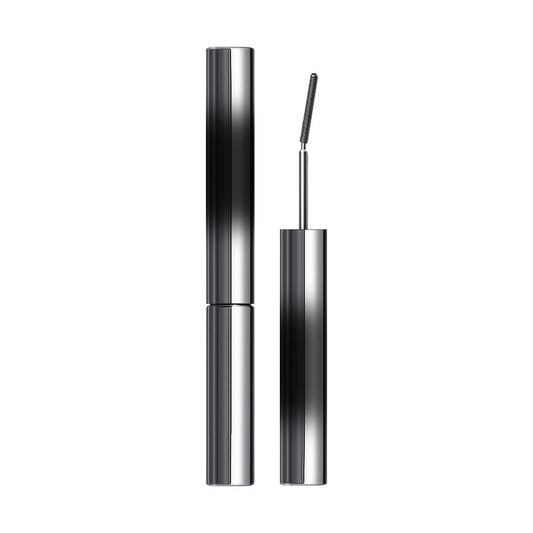 Small steel tube mascara base for waterproof, long, curled lashes