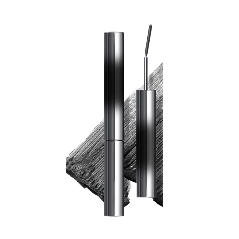 Small steel tube mascara base for waterproof, long, curled lashes