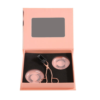 2-pack magnetic fake eyelashes with dense magnets, imitation mink fur magnetic eyelashes
