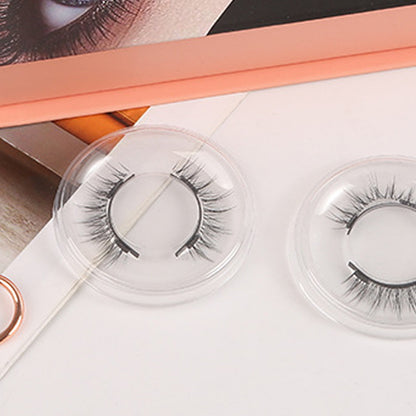 2-pack magnetic fake eyelashes with dense magnets, imitation mink fur magnetic eyelashes