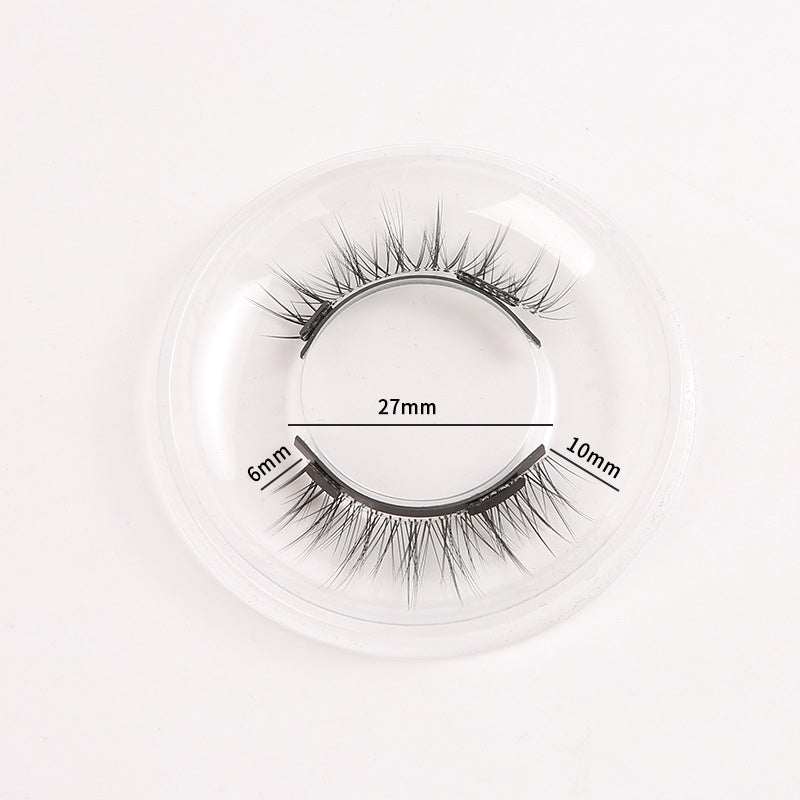 2-pack magnetic fake eyelashes with dense magnets, imitation mink fur magnetic eyelashes