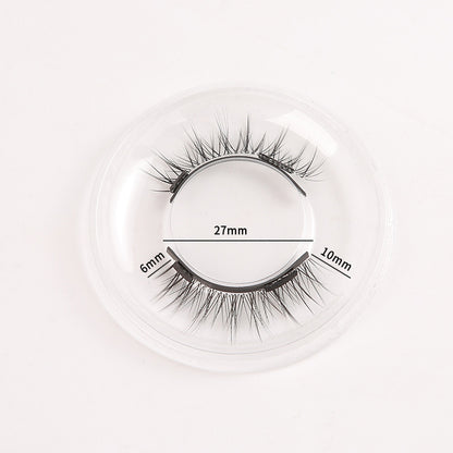 2-pack magnetic fake eyelashes with dense magnets, imitation mink fur magnetic eyelashes