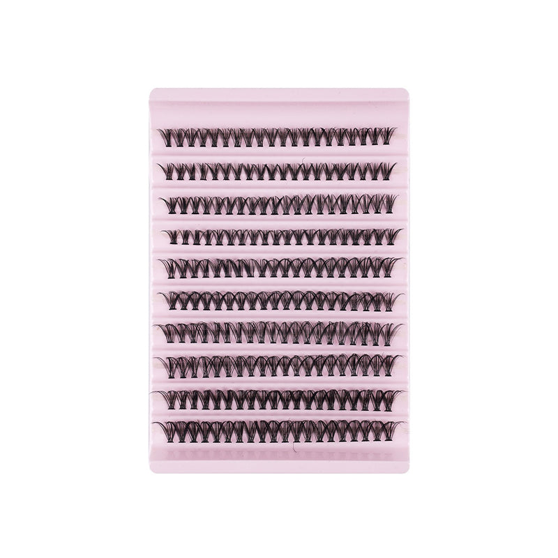 Segmented self-grafted dense, natural stage-style vacation eyelashes with soft hairs