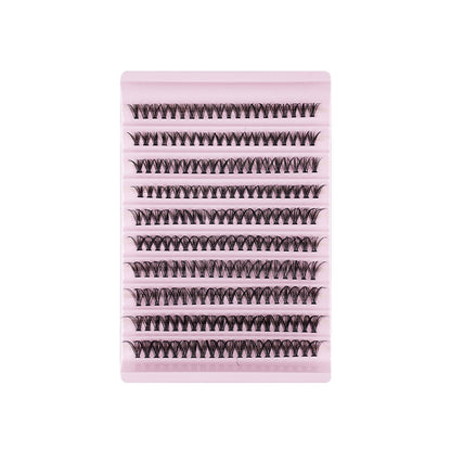 Segmented self-grafted dense, natural stage-style vacation eyelashes with soft hairs
