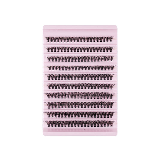 Segmented self-grafted dense, natural stage-style vacation eyelashes with soft hairs