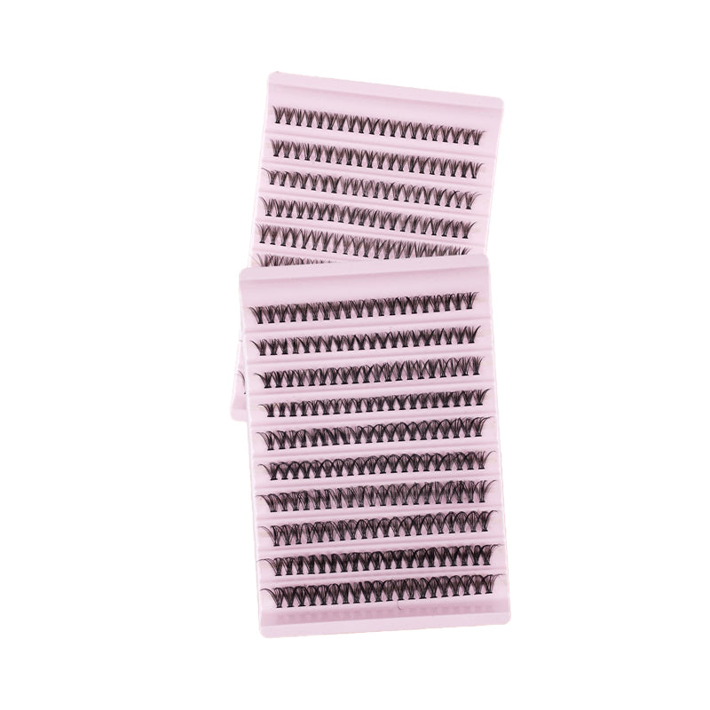 Segmented self-grafted dense, natural stage-style vacation eyelashes with soft hairs