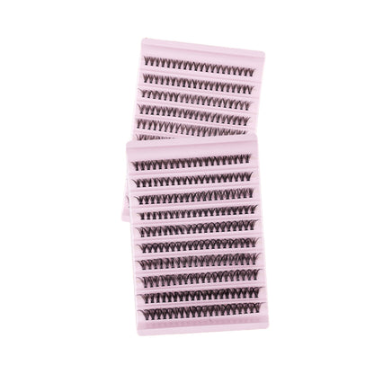 Segmented self-grafted dense, natural stage-style vacation eyelashes with soft hairs