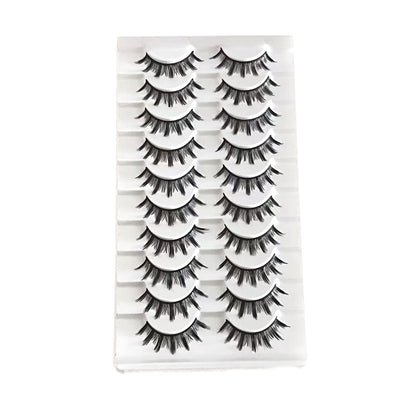 Fake eyelashes look natural when used for cosplay comic-style eyelashes