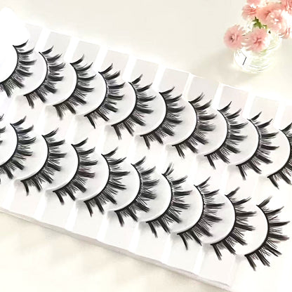 Fake eyelashes look natural when used for cosplay comic-style eyelashes