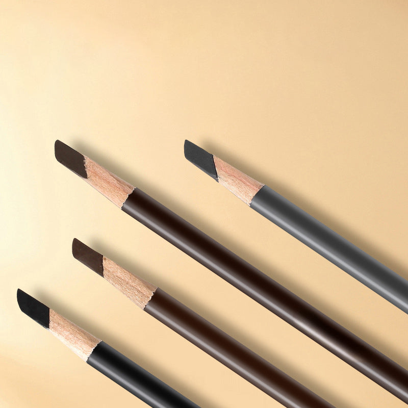 Hard-core scissor-shaped eyebrow pencil, a semi-permanent eyebrow pencil for permanent makeup artists, creating defined individual eyebrow hairs.