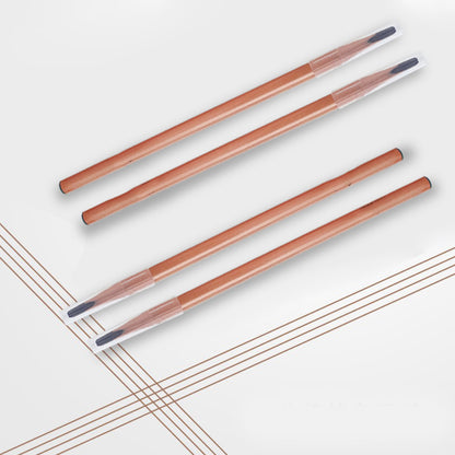 Makeup artist-grade wooden hard-core flat-tipped eyebrow pencil - waterproof, sweatproof, and smudge-proof.