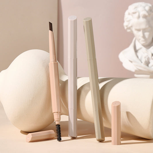 Eyebrow pencil: gray-black, dark brown, gray-brown - easy to apply for natural-looking brows