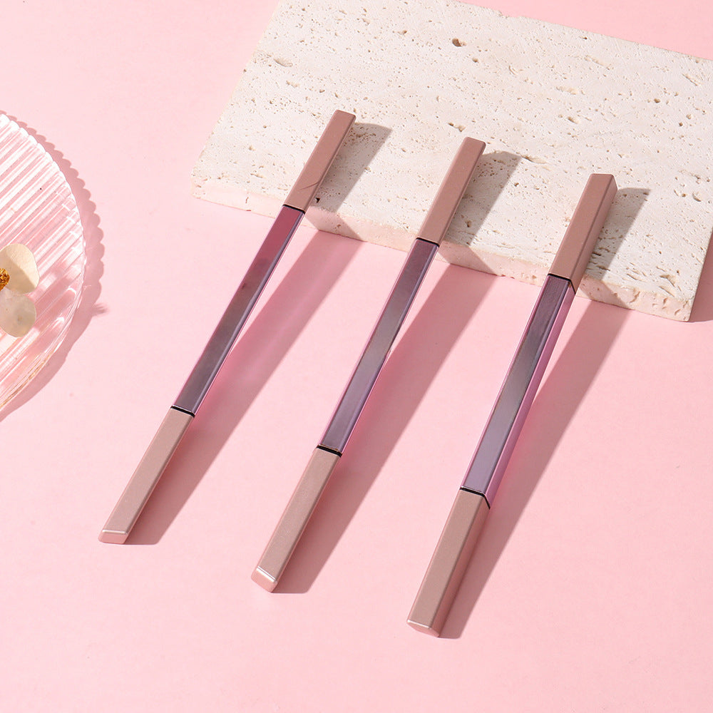 Triangular eyebrow pencil, ultra-fine double-ended makeup.