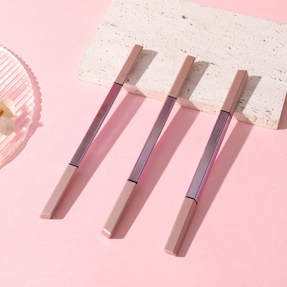Triangular eyebrow pencil, ultra-fine double-ended makeup.