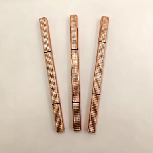 Smudge-proof double-ended ultra-fine eyebrow pencil with brush, long-lasting, sweat-proof, and smudge-proof for easy eyebrow application.