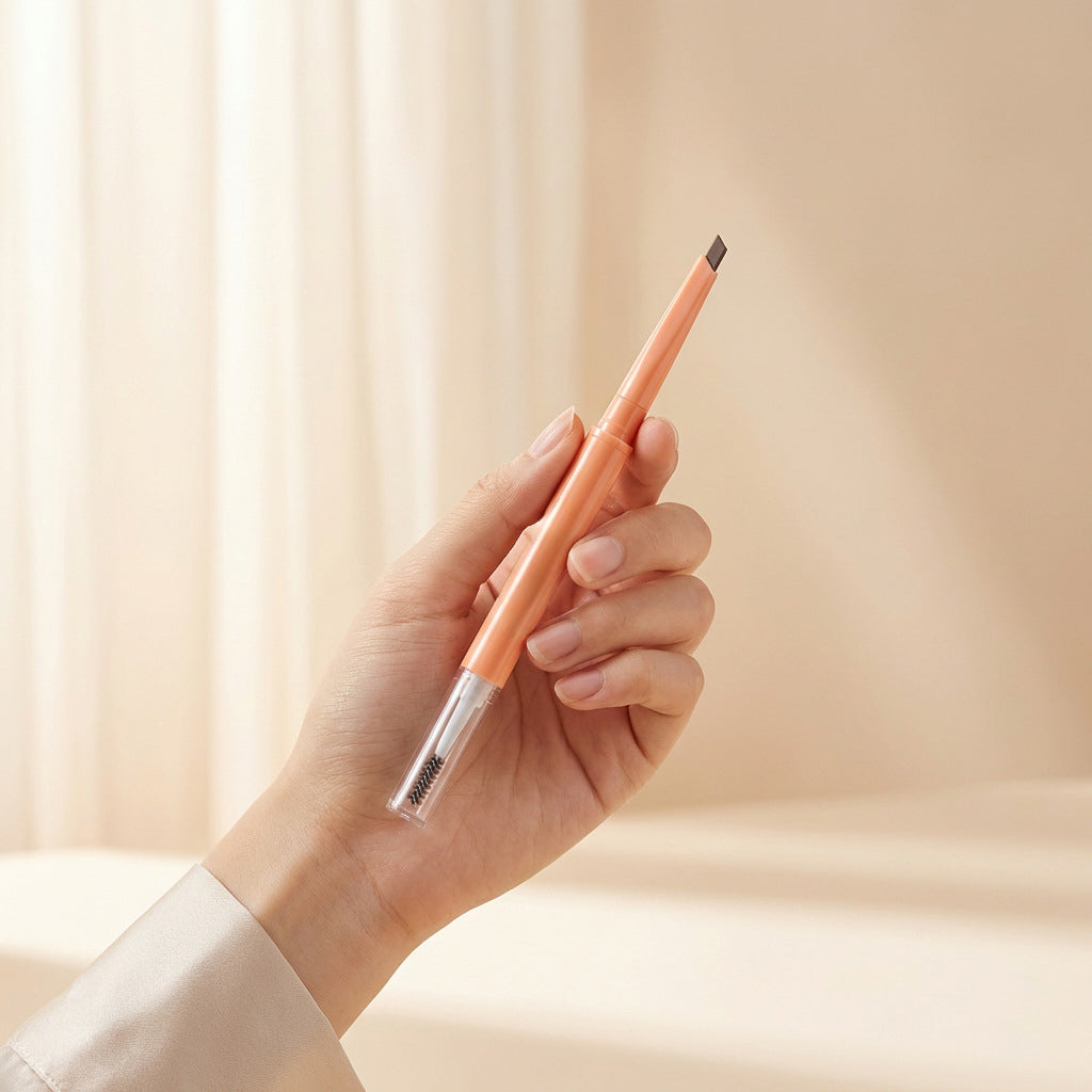 Waterproof and smudge-proof eyebrow gel, dual-ended multi-effect eyebrow pencil for natural, vibrant color, and long-lasting makeup.