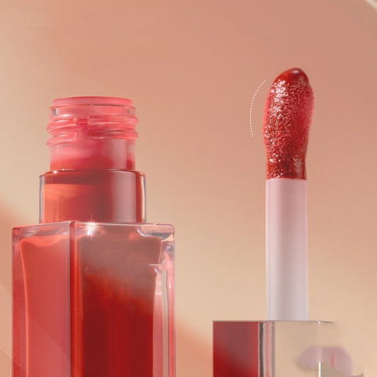 Delightful Icy Lipstick, Hydrating and Glossy, Plump Lips, Mirror-like Lipstick, Moisturizing Sample, Suitable for Students