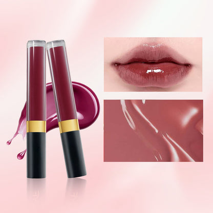 Watery, moisturizing, waterproof, long-lasting, luxurious makeup, European and American cross-border mirror lip gloss