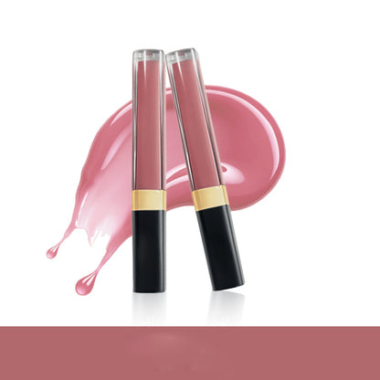 Watery, moisturizing, waterproof, long-lasting, luxurious makeup, European and American cross-border mirror lip gloss