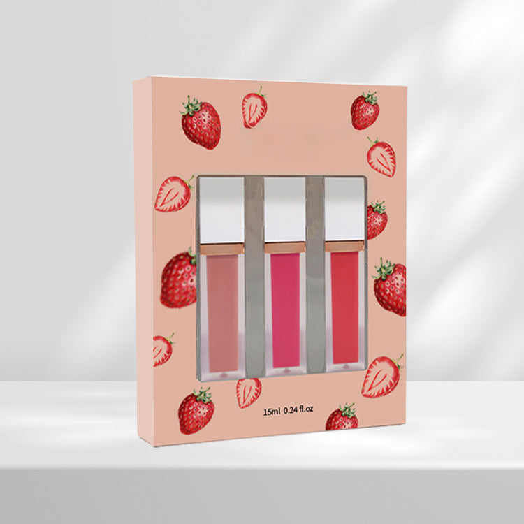 Multi-color matte lip gloss makeup set with vibrant color and moisturizing lip color