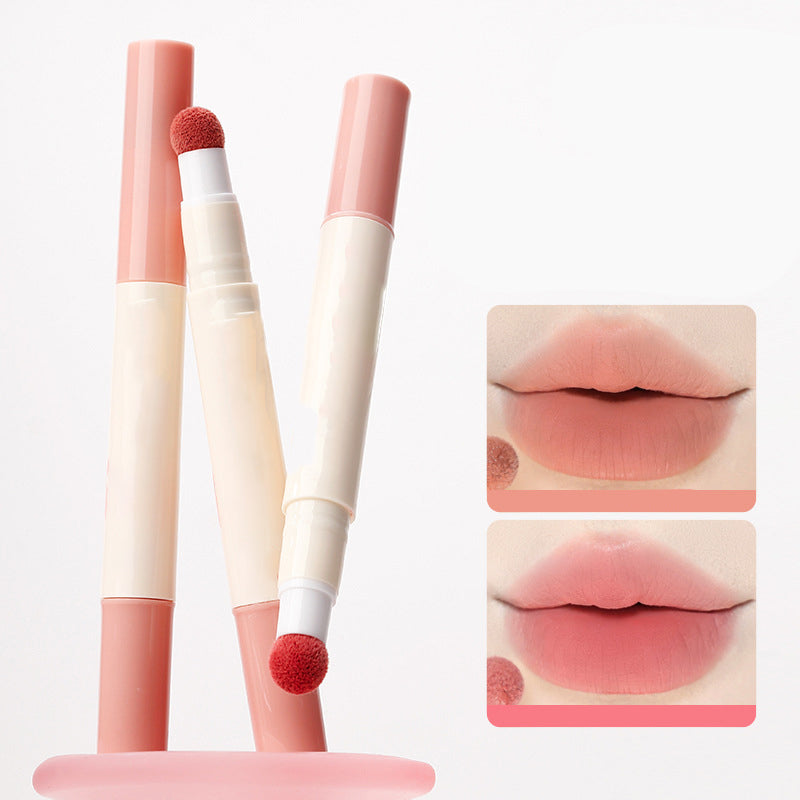 Twilight Fruit Puree Lip Powder Cream, Soft Matte Lip Gloss, Nude Finish, Low Saturation Matte Lip Cream, Makes Skin Look Brighter and Doesn't Emphasize Lip Lines
