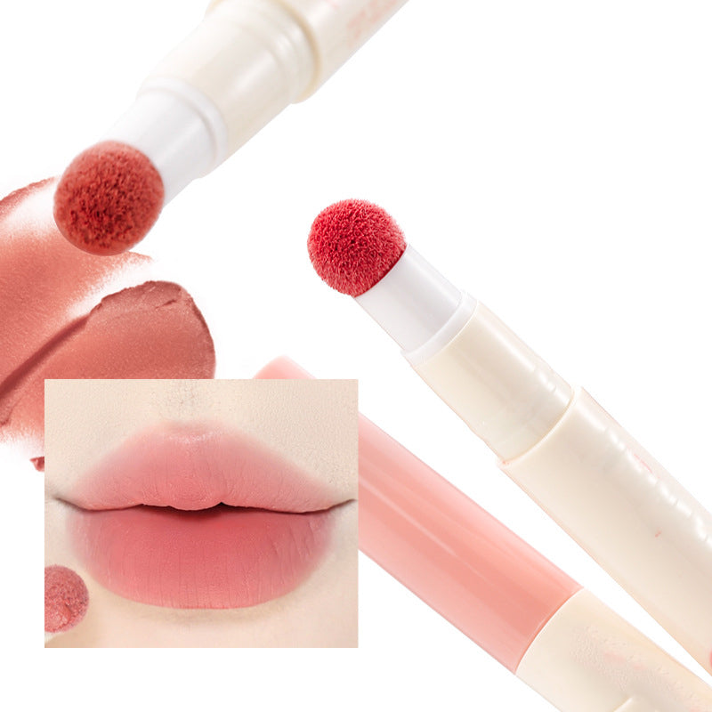 Twilight Fruit Puree Lip Powder Cream, Soft Matte Lip Gloss, Nude Finish, Low Saturation Matte Lip Cream, Makes Skin Look Brighter and Doesn't Emphasize Lip Lines