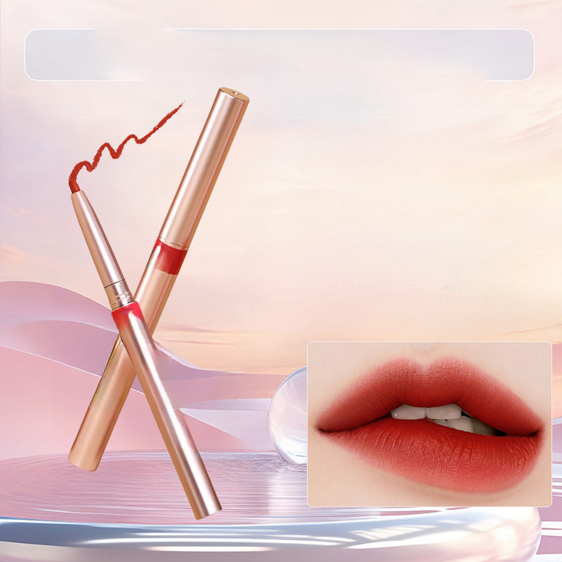 Waterproof lip liner, precisely outlines lip shape, long-lasting color, blush, lipstick for women.