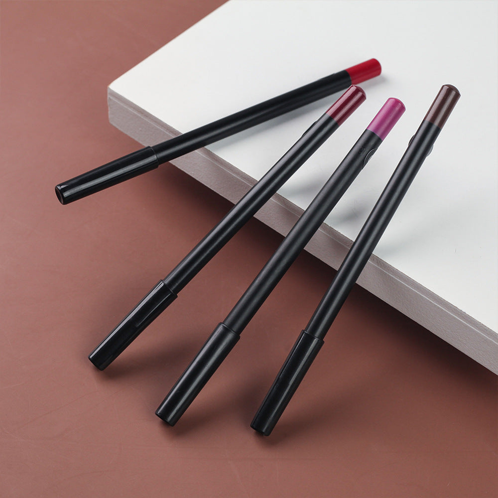 This lip liner can also be used as an eyeliner; it's a multi-purpose lead-free makeup pencil with a matte finish and comes with a case.