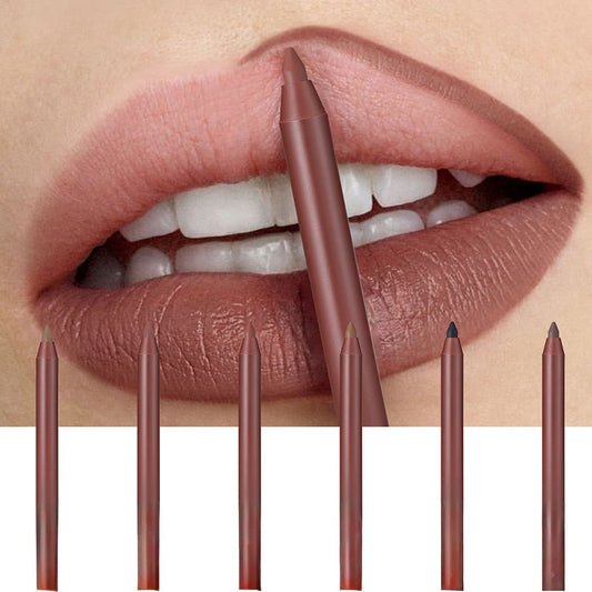 Lip liner, lipstick pencil, waterproof, long-lasting, non-stick, matte finish, women's lip liner.