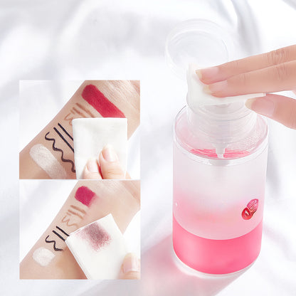 Peach Makeup Remover, Gentle and Deeply Cleanses Eyes and Lips, Pump-Type Makeup Remover, 300ml