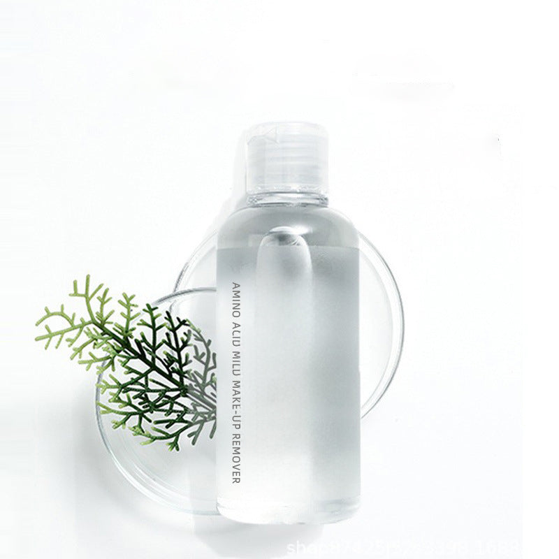 Makeup remover for eyes, lips, and face – 3-in-1 for deep cleansing, gentle and non-irritating, large bottle (500ml)