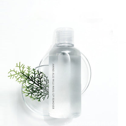 Makeup remover for eyes, lips, and face – 3-in-1 for deep cleansing, gentle and non-irritating, large bottle (500ml)