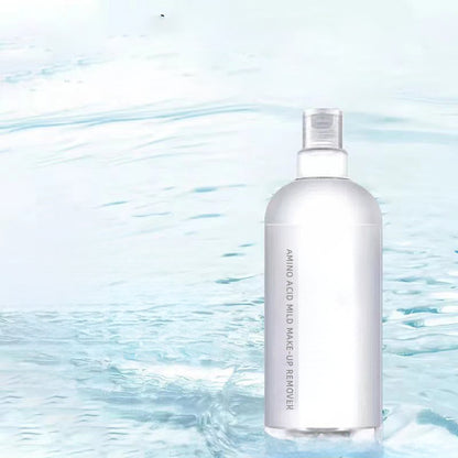 Makeup remover for eyes, lips, and face – 3-in-1 for deep cleansing, gentle and non-irritating, large bottle (500ml)