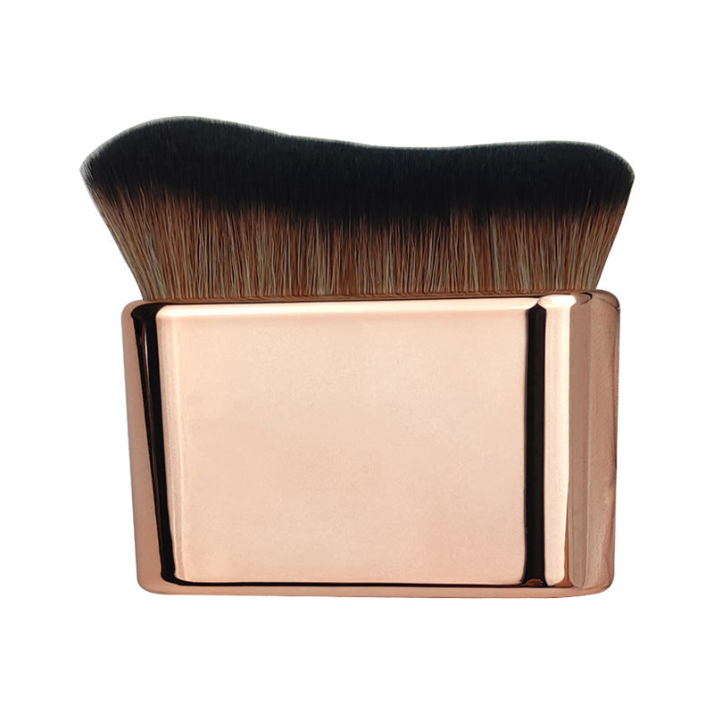 Extra Large Soft Bristle Makeup Brush, Multifunctional Body Brush, Bamboo Flat Brush, Neck Brush, Caterpillar-Shaped Foundation/Powder Brush