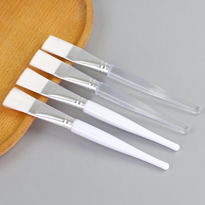 Makeup and beauty brushes, crystal rod face mask brushes, solid transparent rod mask mixing brushes, DIY soft bristle brushes, mud mask application brushes
